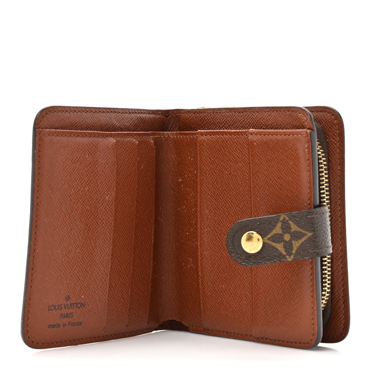 Monogram Compact Zippe Zipped Wallet