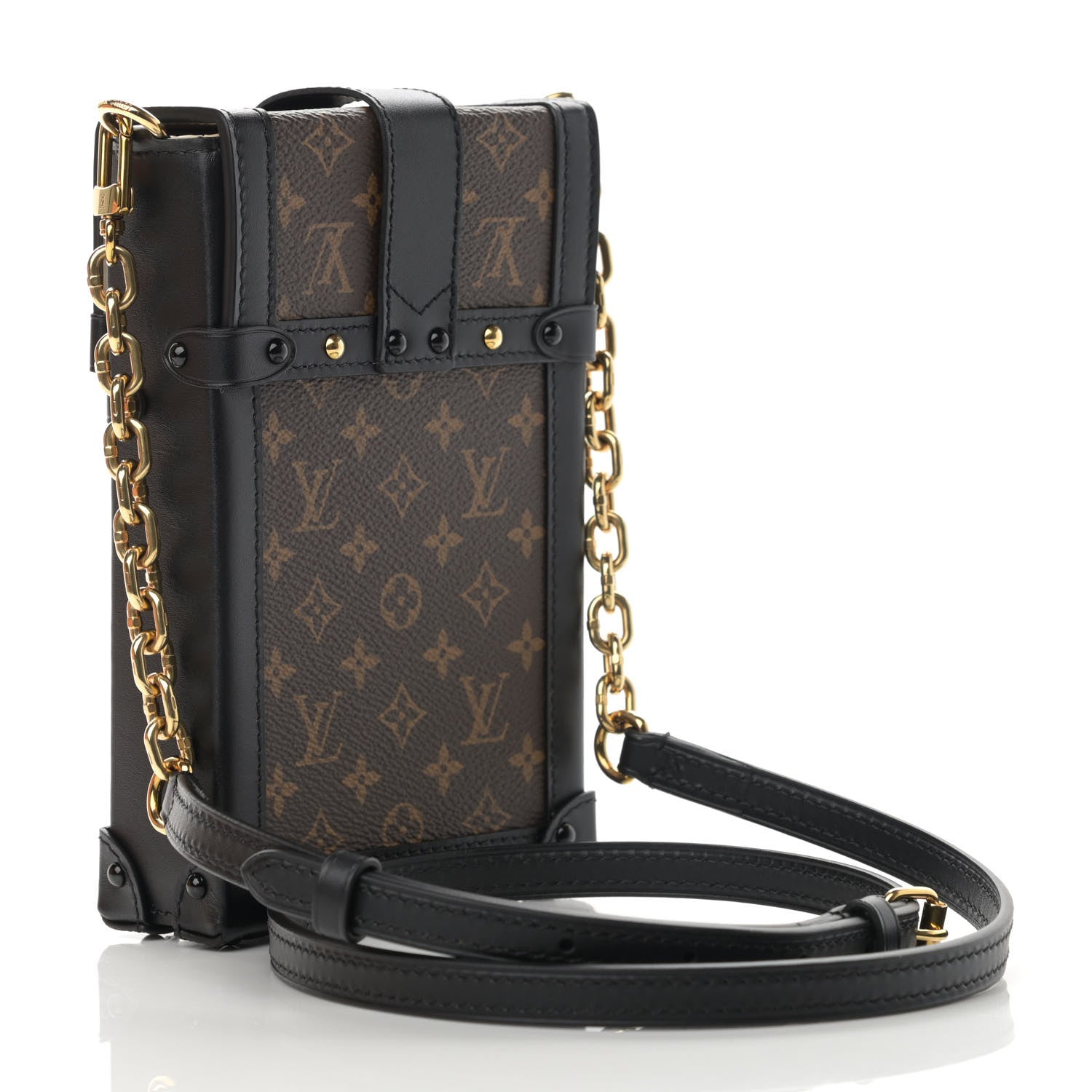 Louis Vuitton Monogram Pochette Trunk Verticale Black 3 of 13