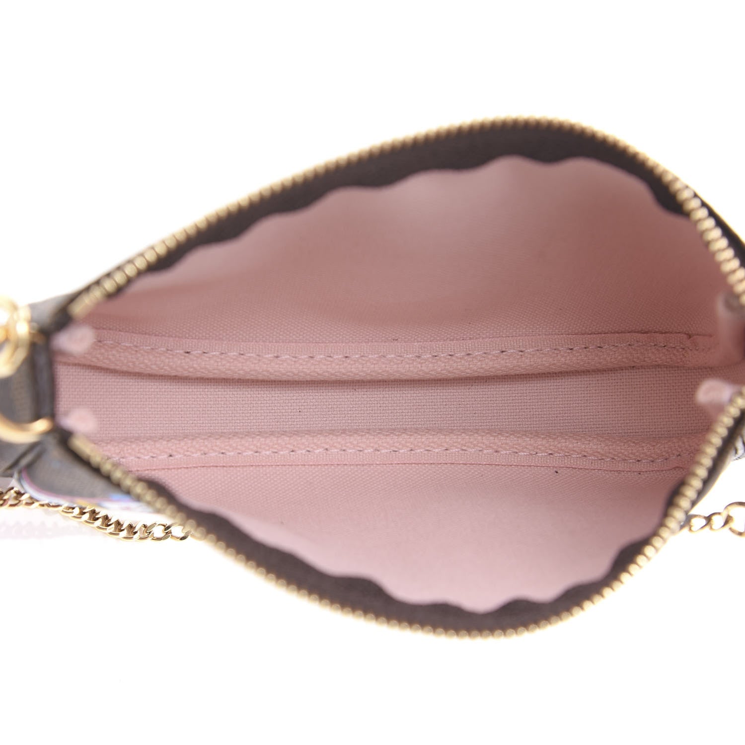Louis Vuitton Damier Ebene 2020 Christmas Animation Big Wheel Mini Pochette Accessories Rose Ballerine 4 of 10