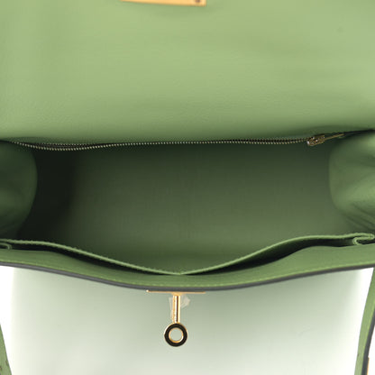 Hermes Evercolor Kelly Retourne 28 Vert Criquet 5 of 10