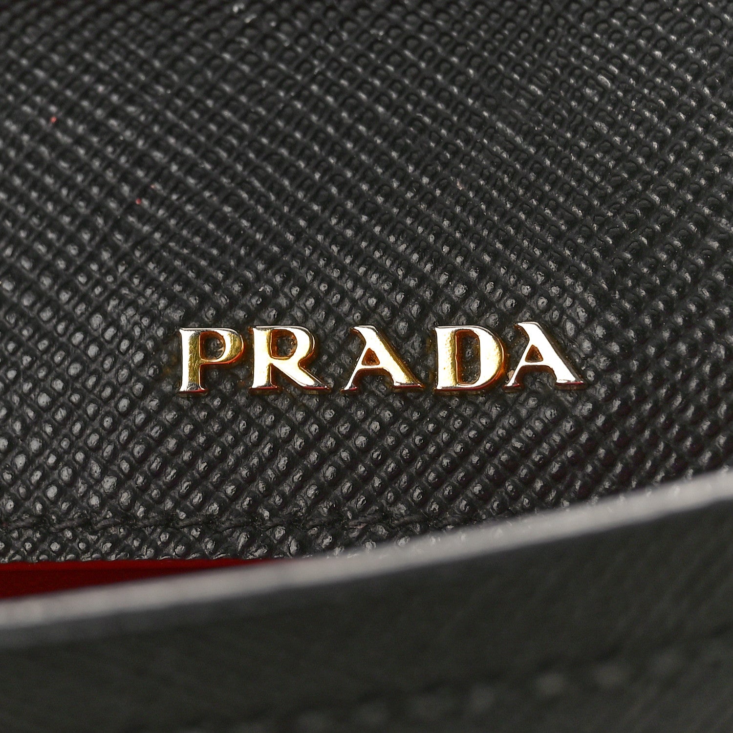Prada Saffiano Cuir Medium Double Bag Black Fuoco 6 of 10