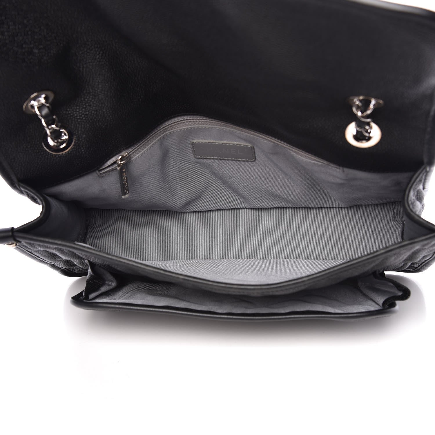 Chanel Caviar Quilted Large French Riviera Flap Black 5 of 10