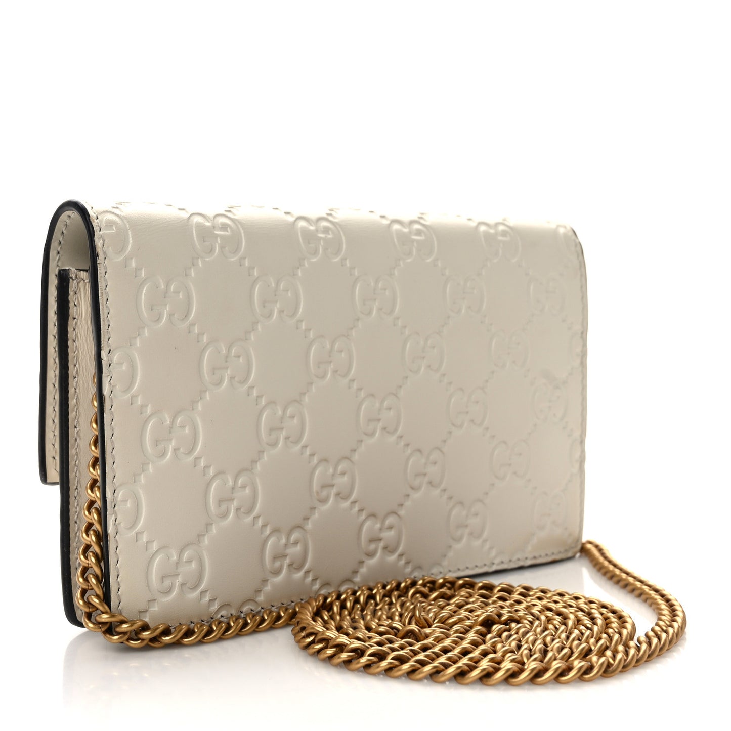 Guccissima Mini Cherry Chain Bag White