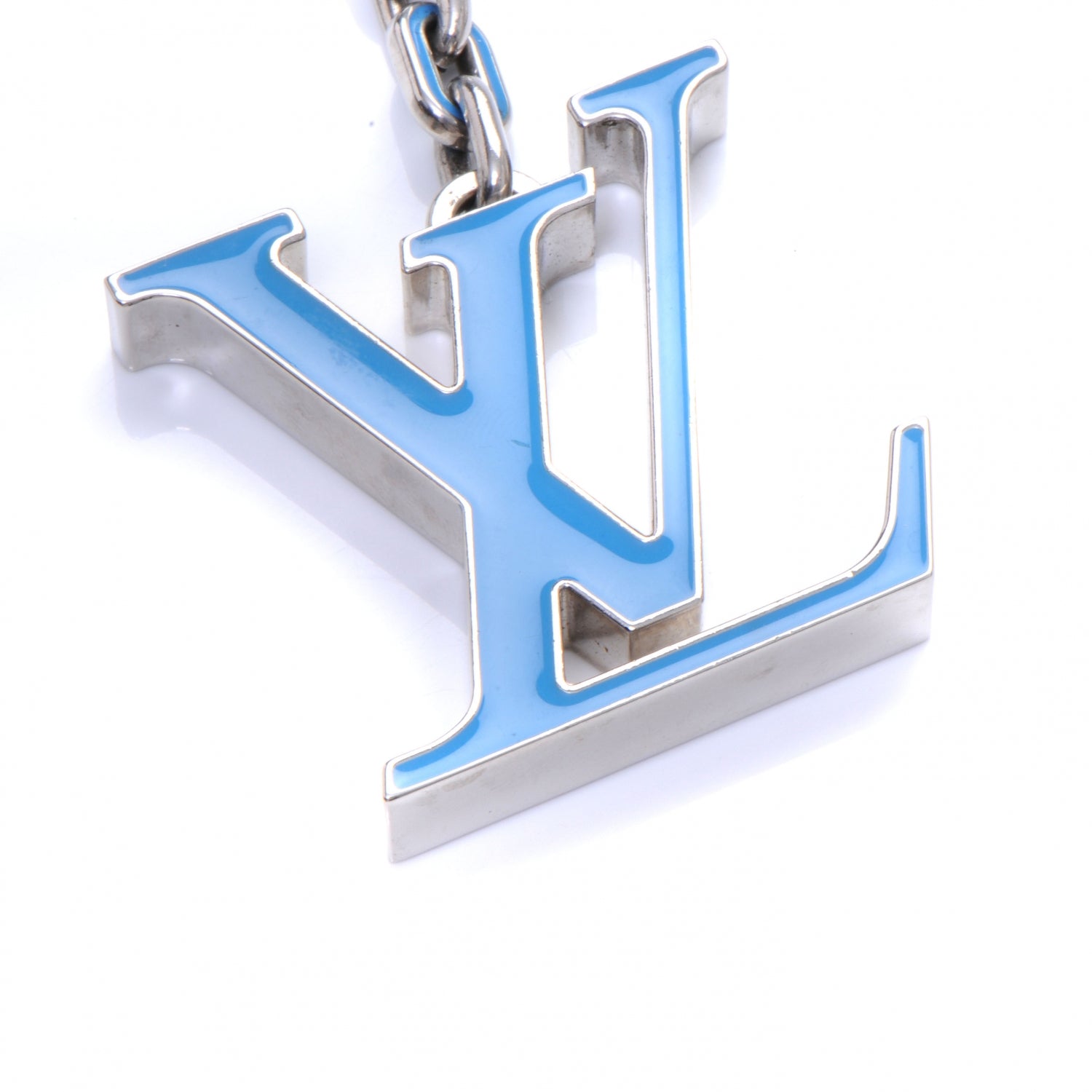 Louis Vuitton LV Initials Key Holder Blue 3 of 4