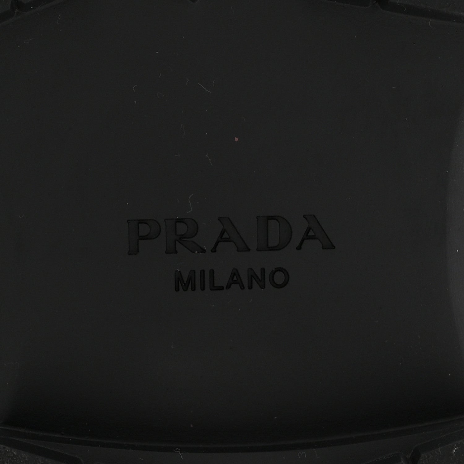 Prada Nappa Metal Triangle Logo Slingback Sandals 40 Black 12 of 16