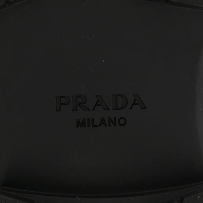 Prada Nappa Metal Triangle Logo Slingback Sandals 40 Black 12 of 16