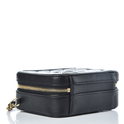 Chanel Caviar Quilted Small CC Filigree Vanity Case Black 5 of 9