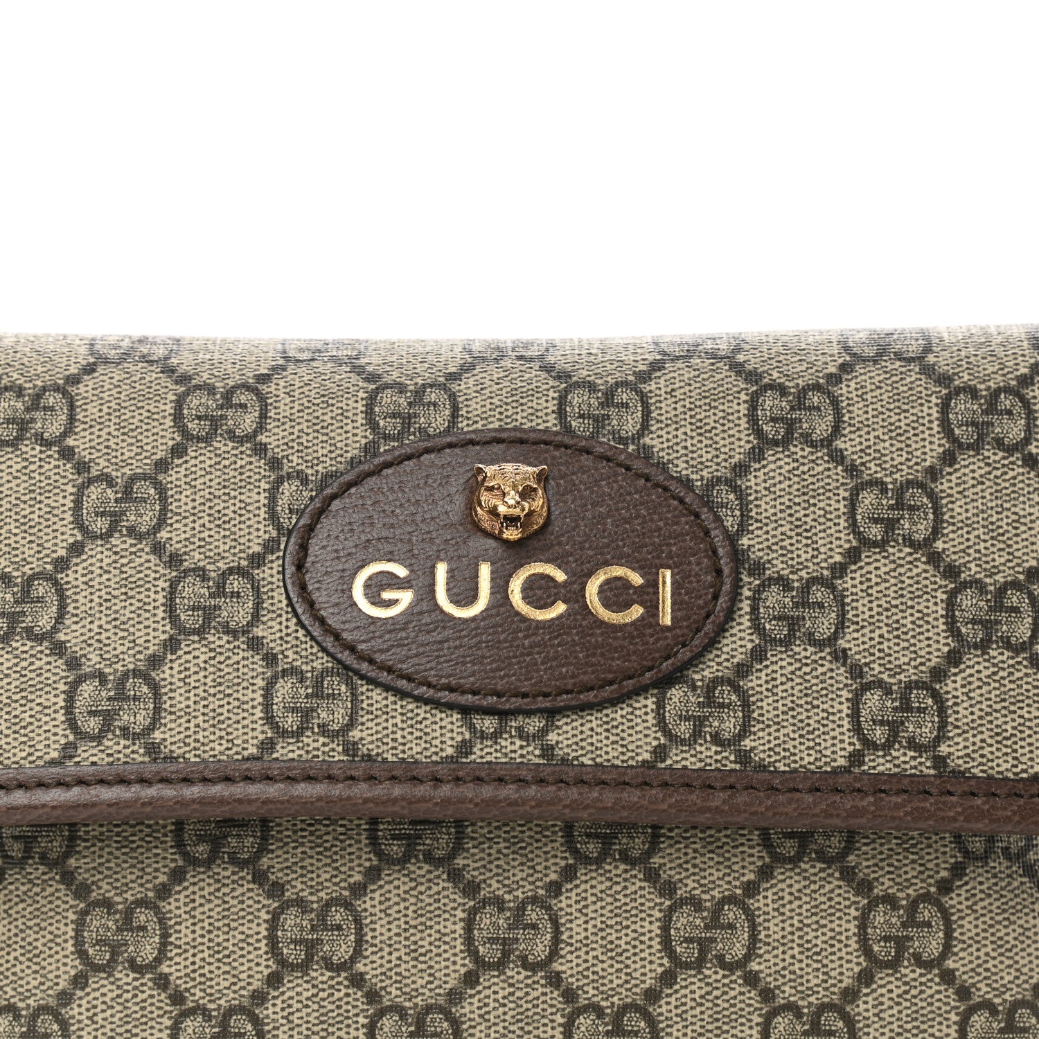Gucci GG Supreme Monogram Neo Vintage Web Belt Bag Brown 8 of 10