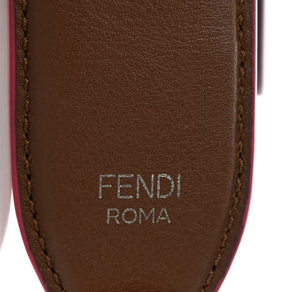 Fendi Vitello Dolce Plexiglass Bi-Color Studded Strap You Black Brownie Multicolor 4 of 4