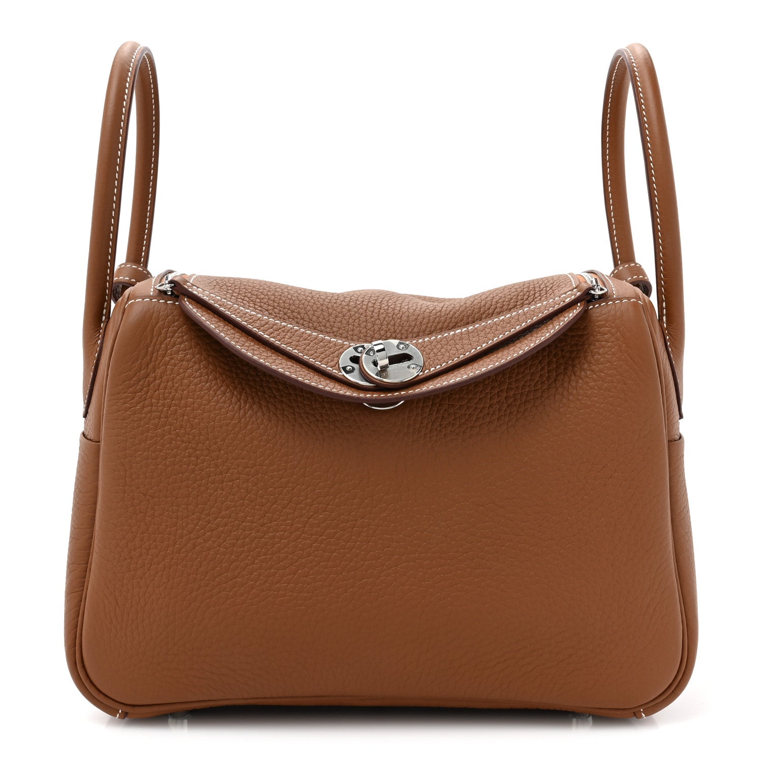 Hermes Taurillon Clemence Lindy 26 Gold 1 of 9