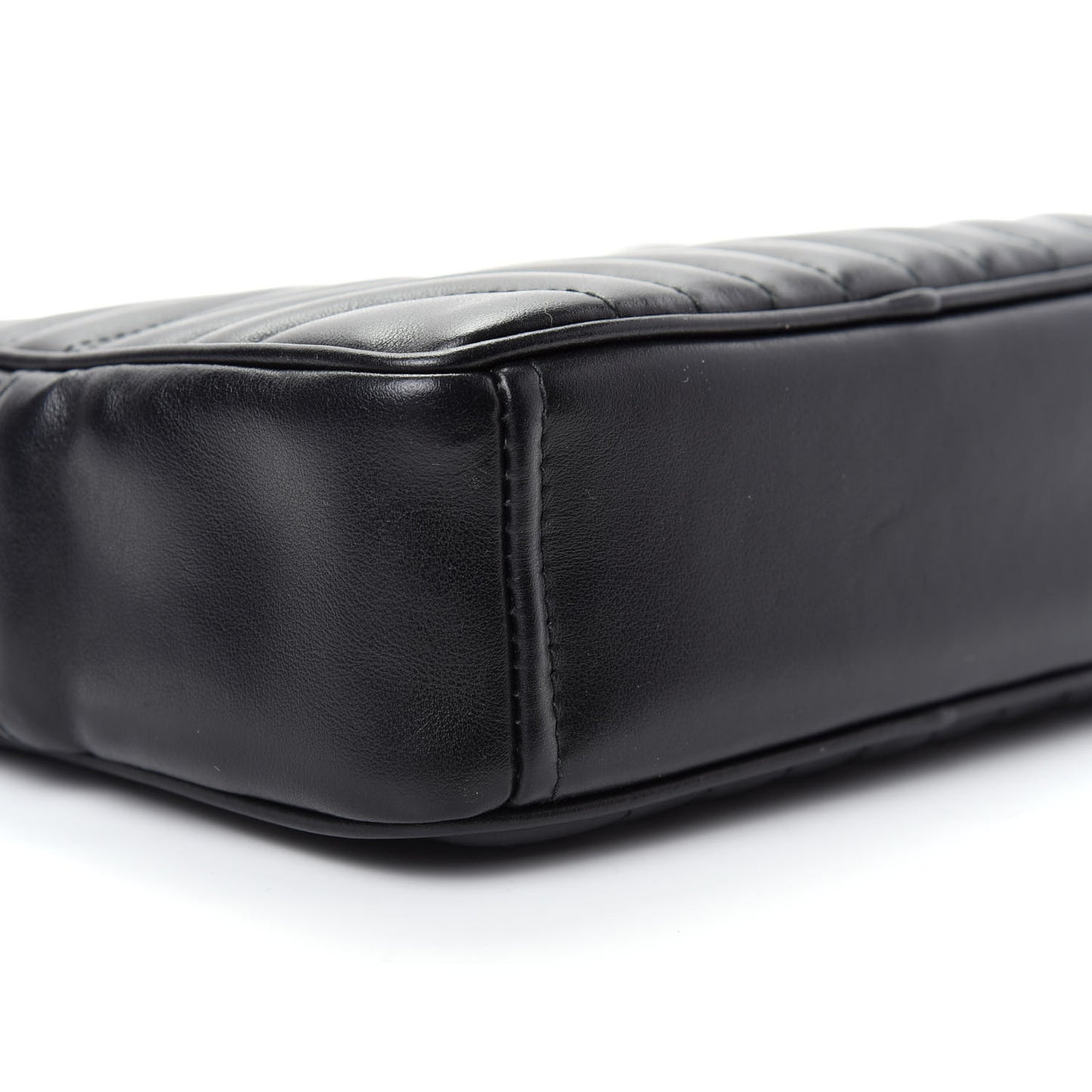 Soft Calfskin Diagramme Crossbody Bag Black
