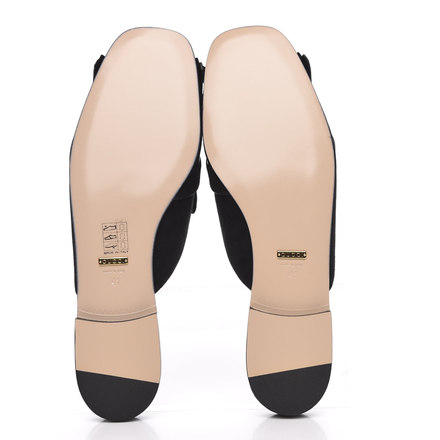 Gucci Kid Scamosciato GG Marmont Fringe Slippers 41 Black 5 of 8