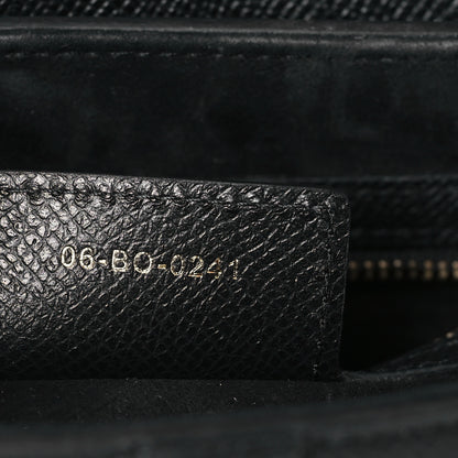 Christian Dior Grained Calfskin Saddle Bag Black 7 of 8