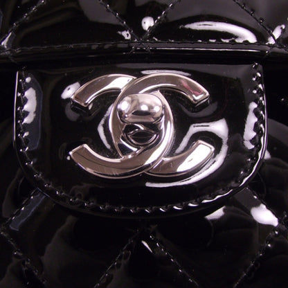 Chanel Patent Medium Double Flap Black 12 of 12