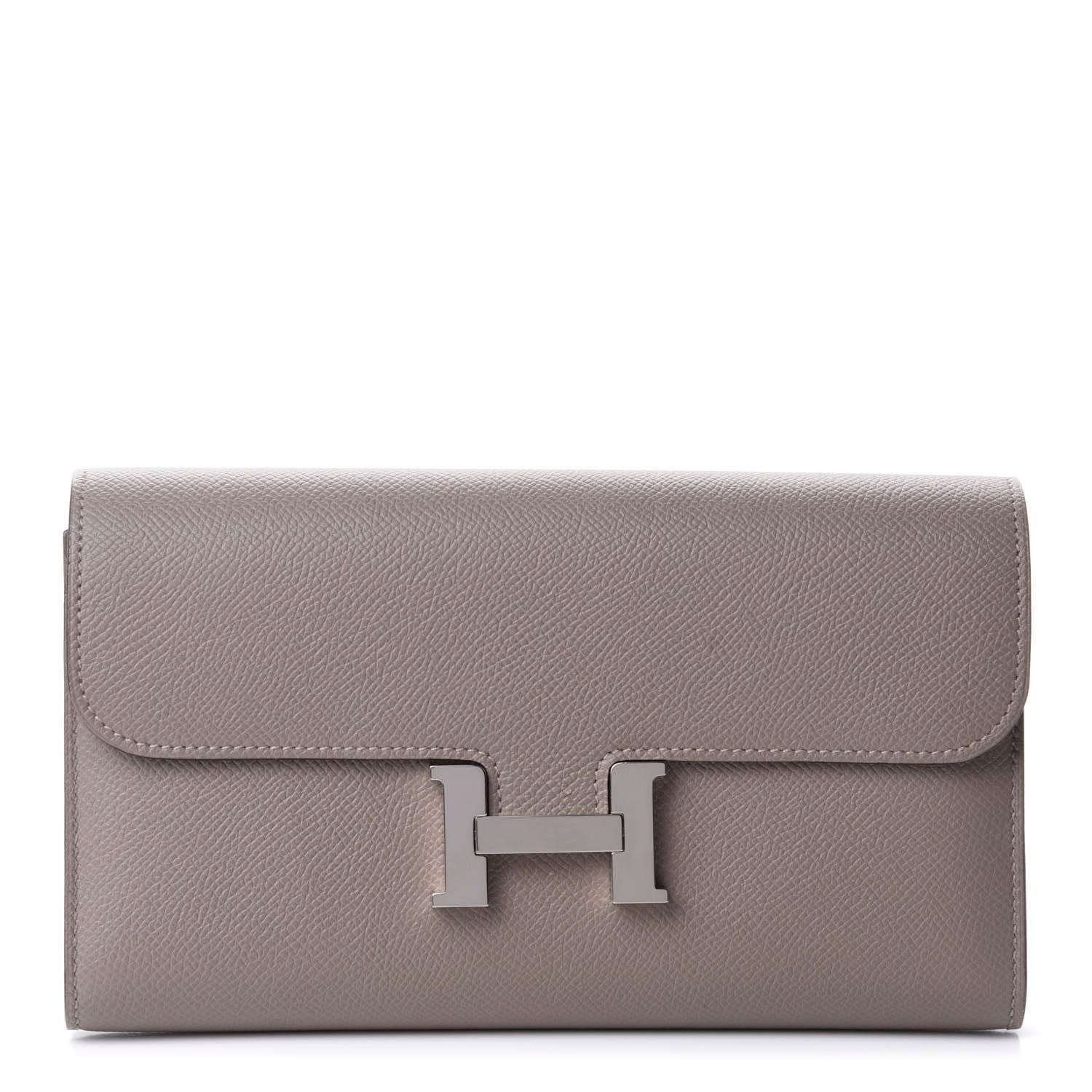 Hermes Epsom Constance Long Wallet Gris Asphalte 2 of 16