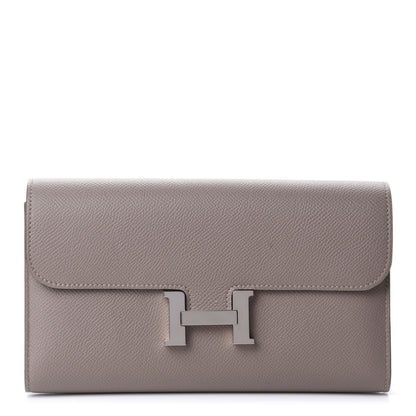 Hermes Epsom Constance Long Wallet Gris Asphalte 2 of 16