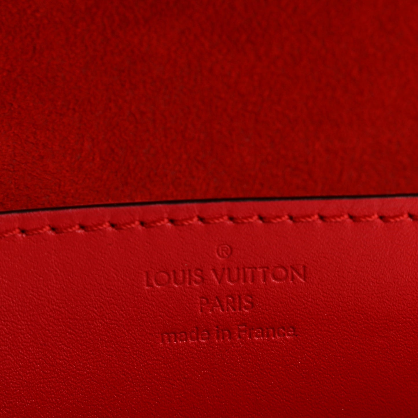 Calfskin Chain Louise MM Red