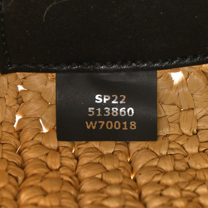 Stella McCartney Braided Raffia Eco Alter Napa Perforated Logo Crossbody Bag Natural 8 of 11