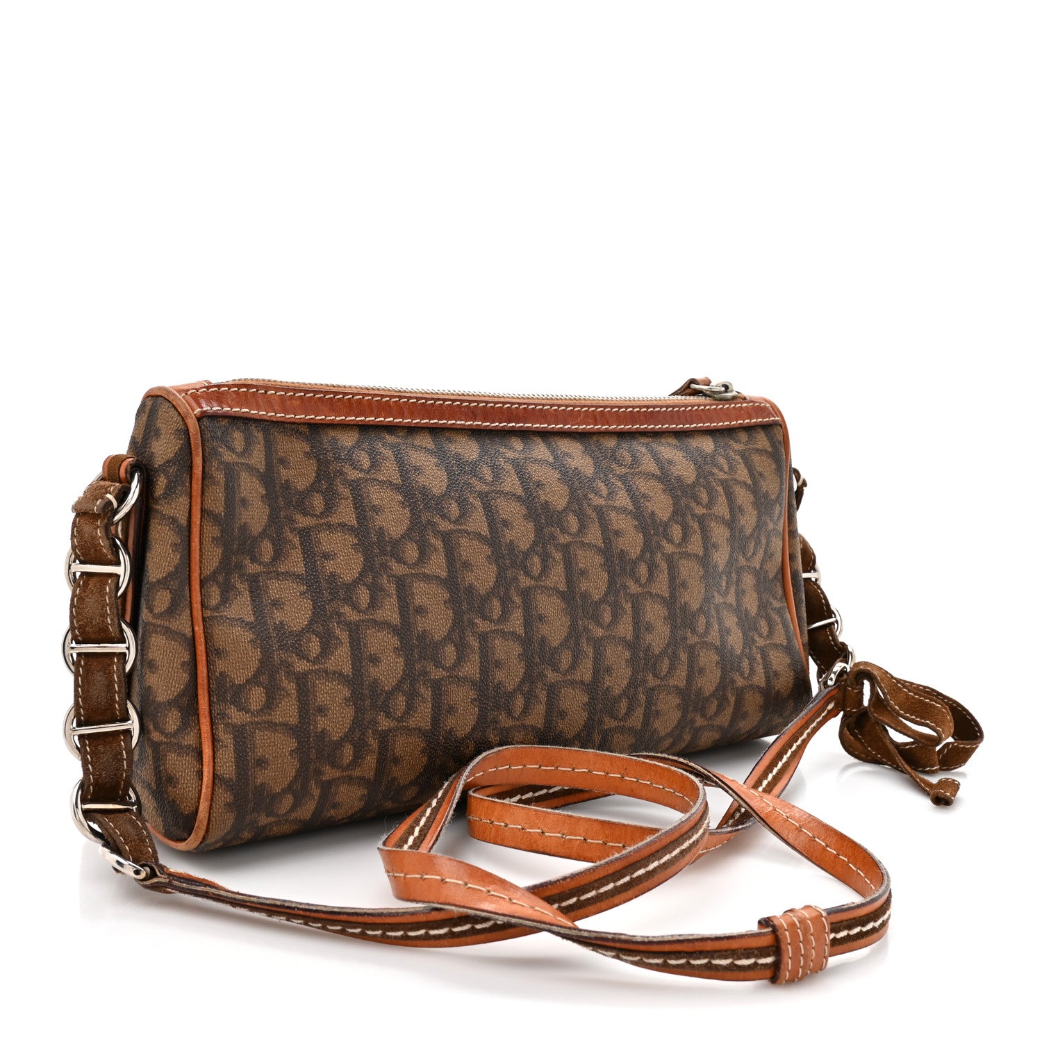 Christian Dior Monogram Romantique Trotter Crossbody Brown 1816615