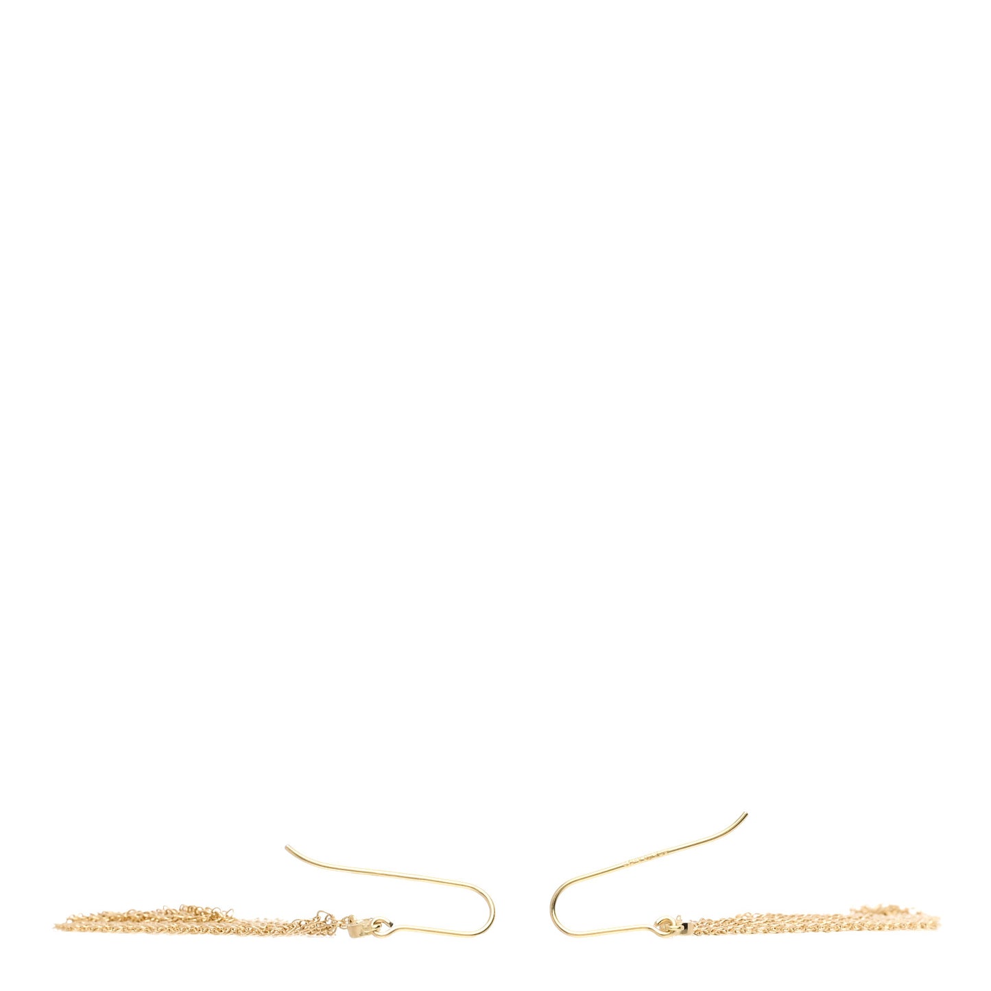 18K Yellow Gold Diamond Elsa Peretti Mesh Earrings
