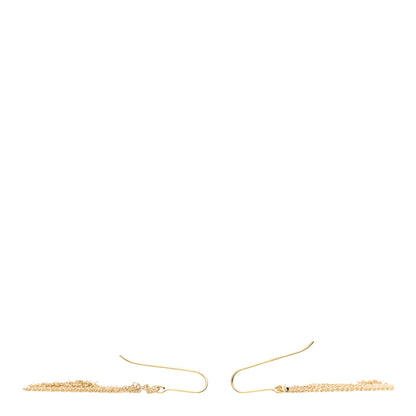 Tiffany 18K Yellow Gold Diamond Elsa Peretti Mesh Earrings 3 of 5