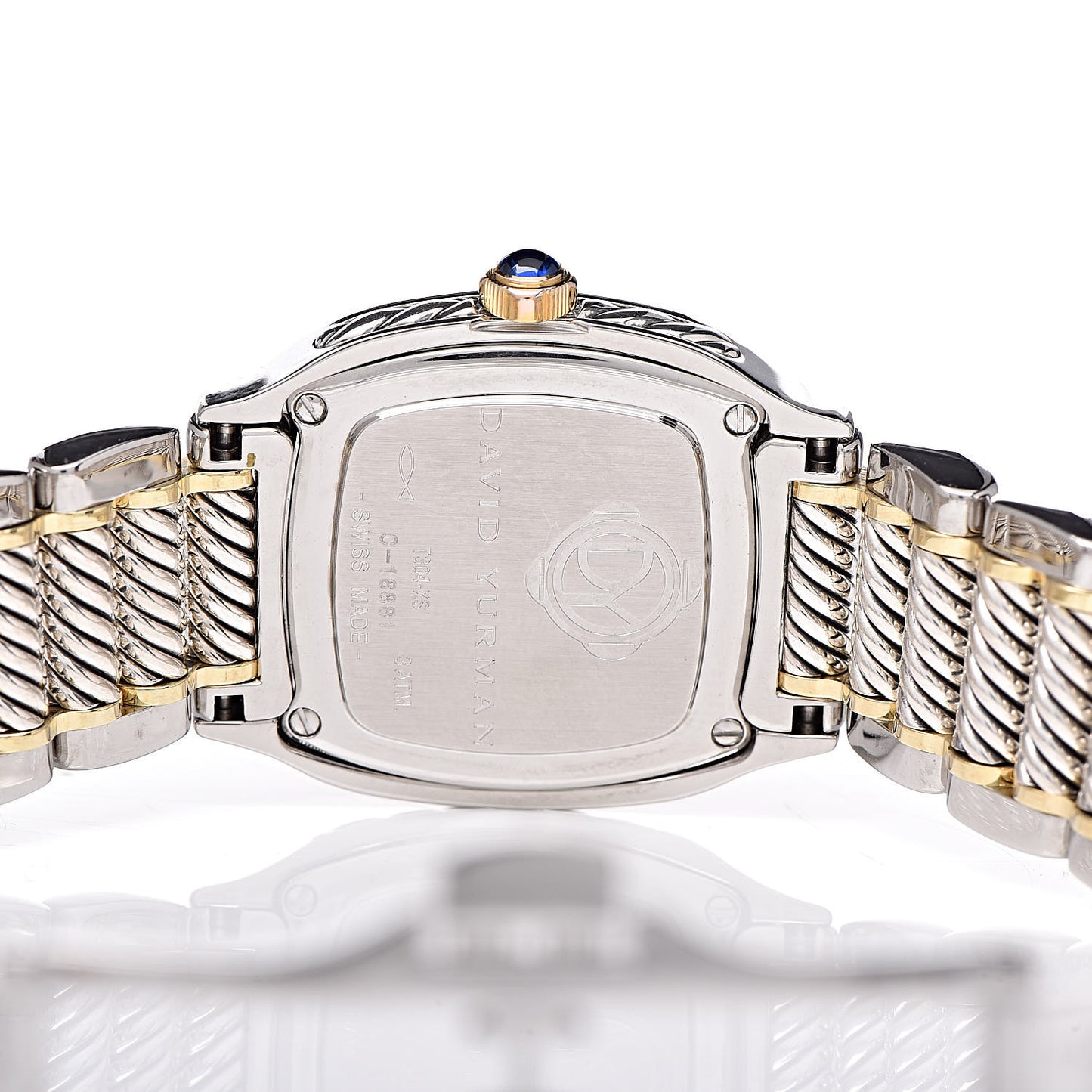 Stainless Steel 18K Yellow Gold Diamond Mother of Pearl 25mm Thoroughbred Quartz Watch