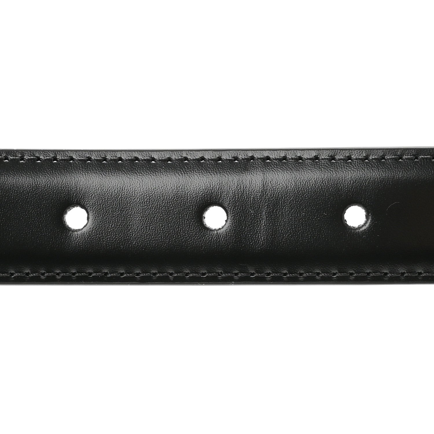 Celine Box Calfskin Medium 25mm Triomphe Belt 80 32 Black 3 of 7