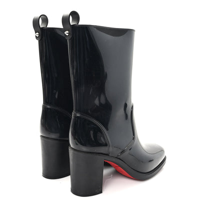 Christian Louboutin Recycled PVC Calfskin Loubirain 70 Boots 39 Black 5 of 9