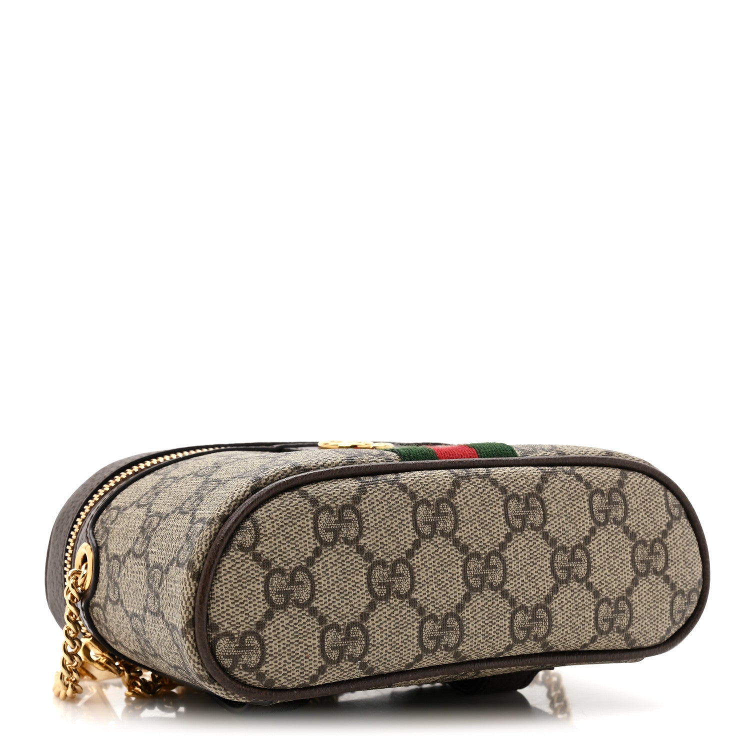 Gucci GG Supreme Monogram Web Ophidia Belt Bag 75 30 Dark Brown 4 of 12