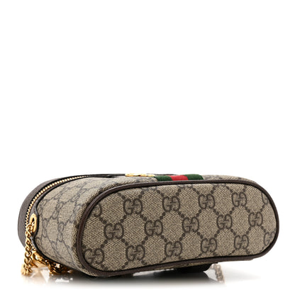 Gucci GG Supreme Monogram Web Ophidia Belt Bag 75 30 Dark Brown 4 of 12