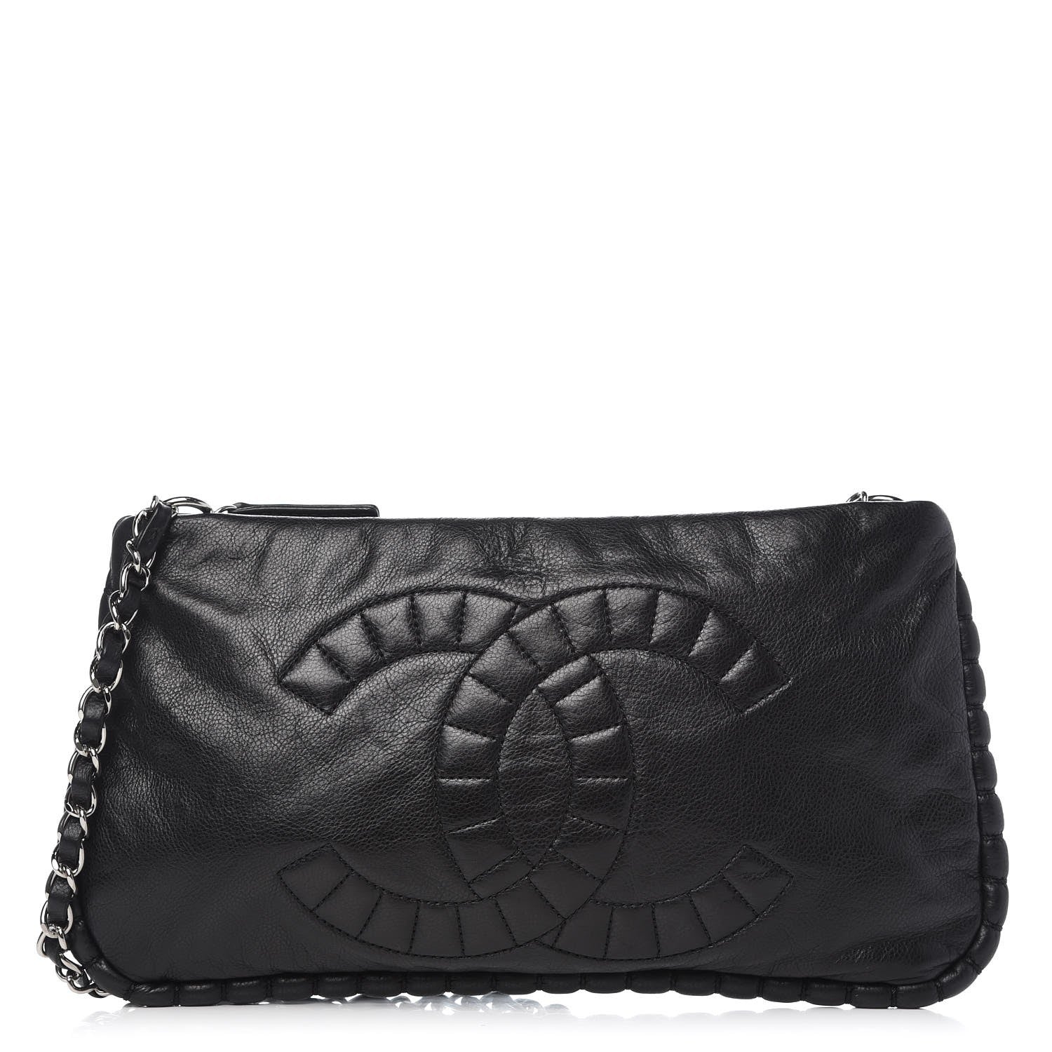 Chanel Calfskin On the Bund Pochette Black 1 of 9