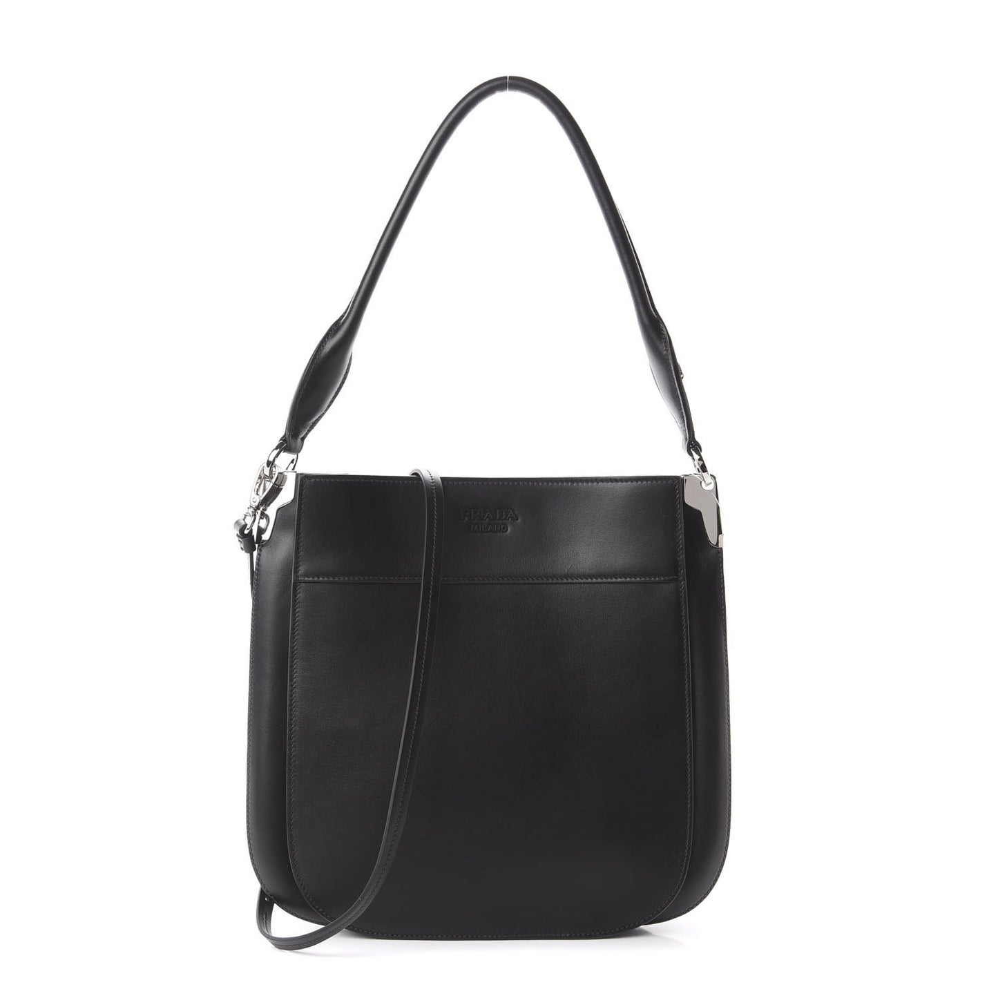 City Calfskin Large Margit Bag Black