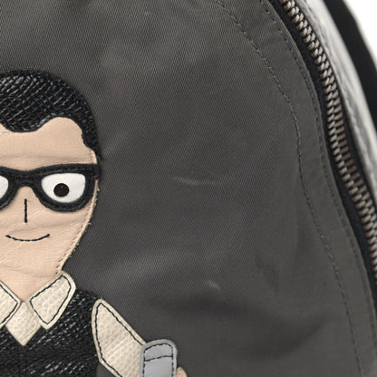 Dolce & Gabbana Nylon Family Patch Backpack Grey 14 of 20