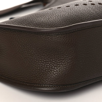 Hermes Taurillon Clemence Evelyne GM Chocolate 7 of 8