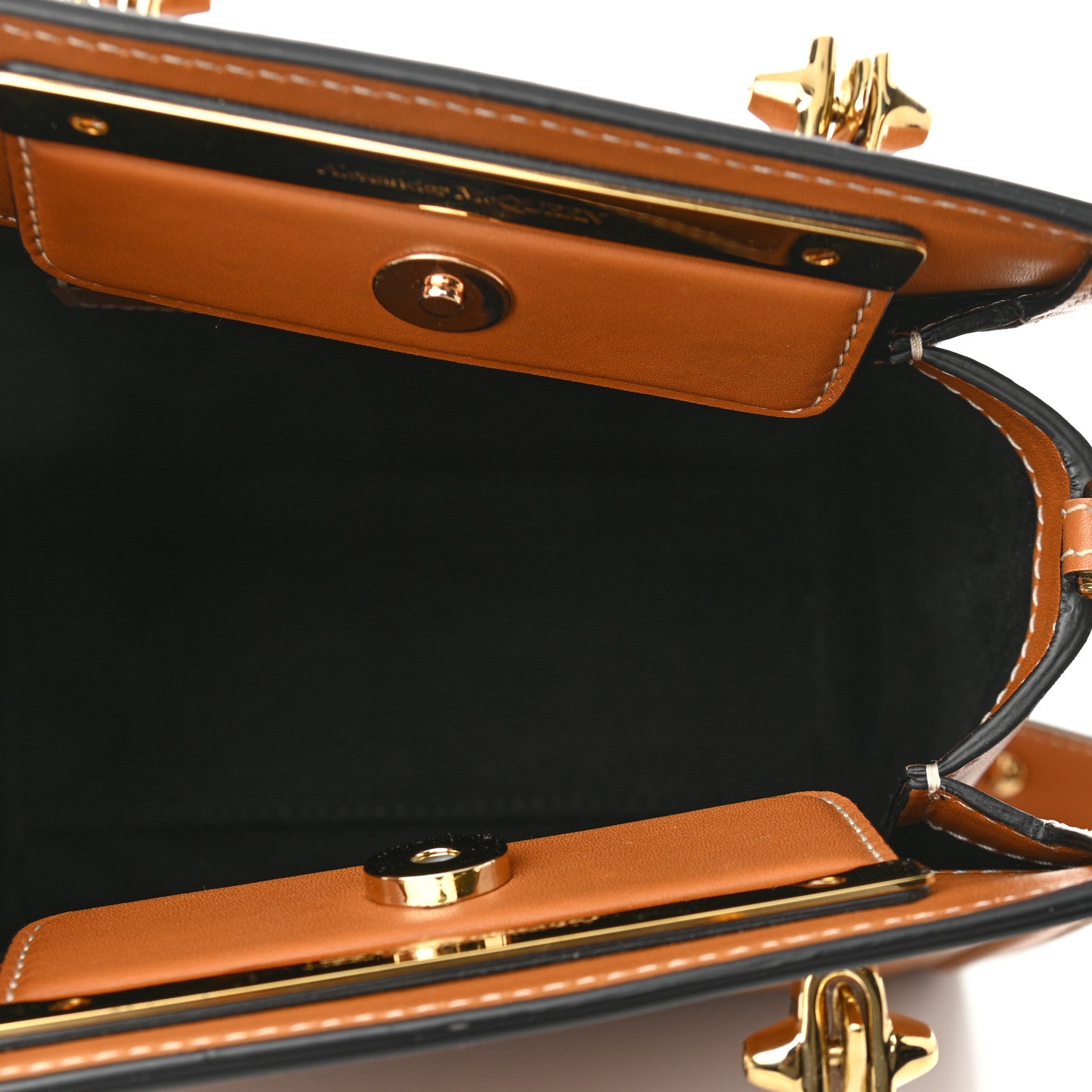 Alexander McQueen Calfskin The Short Story Shoulder Bag Tan 5 of 9