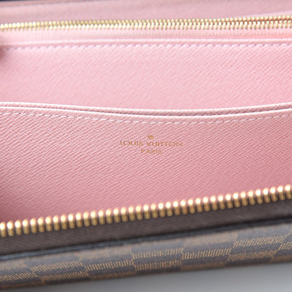 Louis Vuitton Damier Ebene Zippy Wallet Rose Ballerine 6 of 12