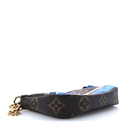 Louis Vuitton Monogram 2019 Christmas Animation Mini Venice Pochette Accessories Blue 4 of 10