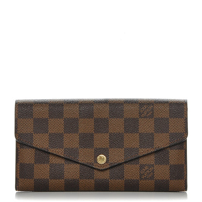Louis Vuitton Damier Ebene Sarah Wallet NM 1 of 6