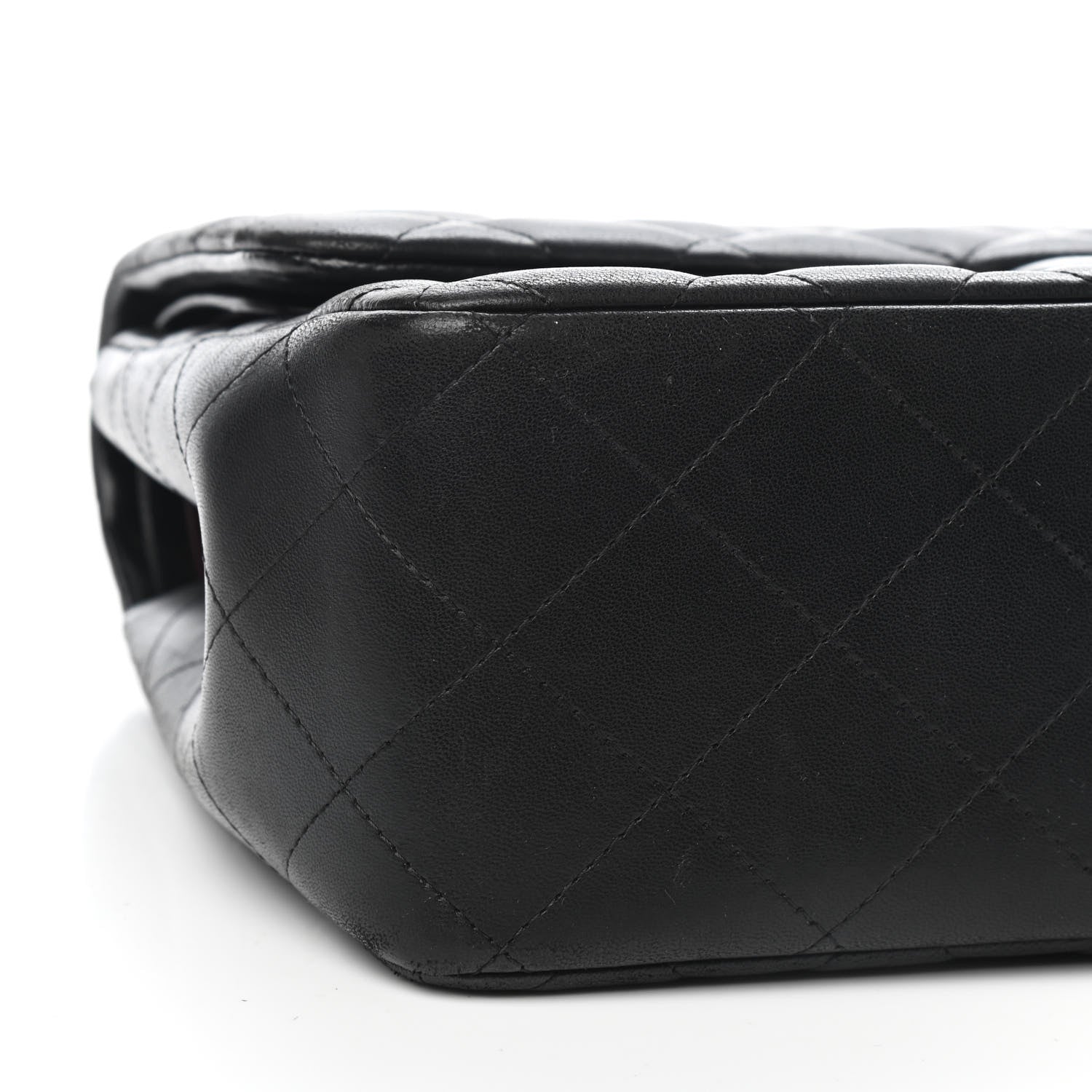 Chanel Lambskin Quilted Jumbo Double Flap Black 8 of 9