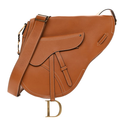 Christian Dior Calfskin Baudrier Saddle Bag Tan 1 of 9