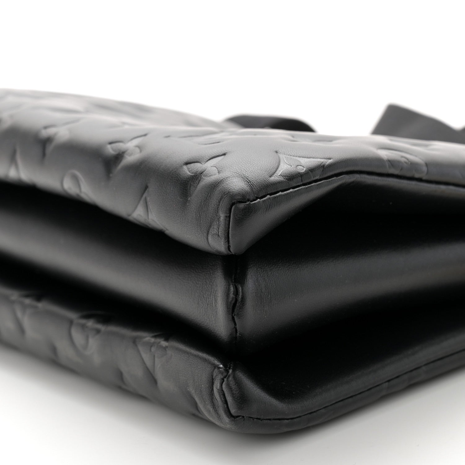 Louis Vuitton Lambskin Embossed Monogram Coussin PM Black 11 of 11