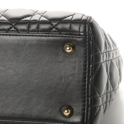 Christian Dior Lambskin Cannage Large Lady Dior Black 11 of 14