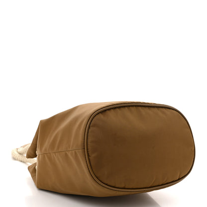 Prada Re-Nylon Triangle Mariner Small Bucket Bag Brandy 4 of 10