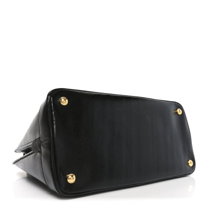 Prada Saffiano Vernice Medium Open Promenade Tote Black 4 of 9