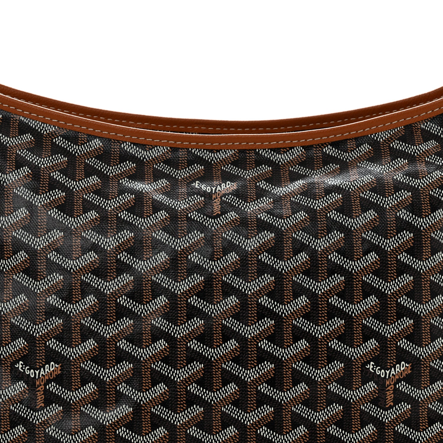 Goyard Goyardine Boheme Hobo Black Gold 8 of 10