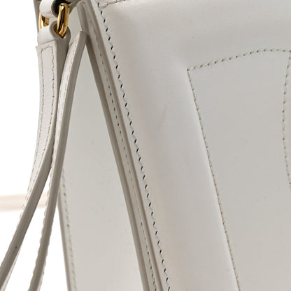 Dolce & Gabbana Calfskin DG Logo Flap Crossbody Bag White 14 of 16