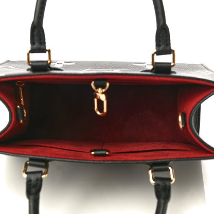 Louis Vuitton Empreinte Monogram Giant Onthego PM Black Beige 5 of 9