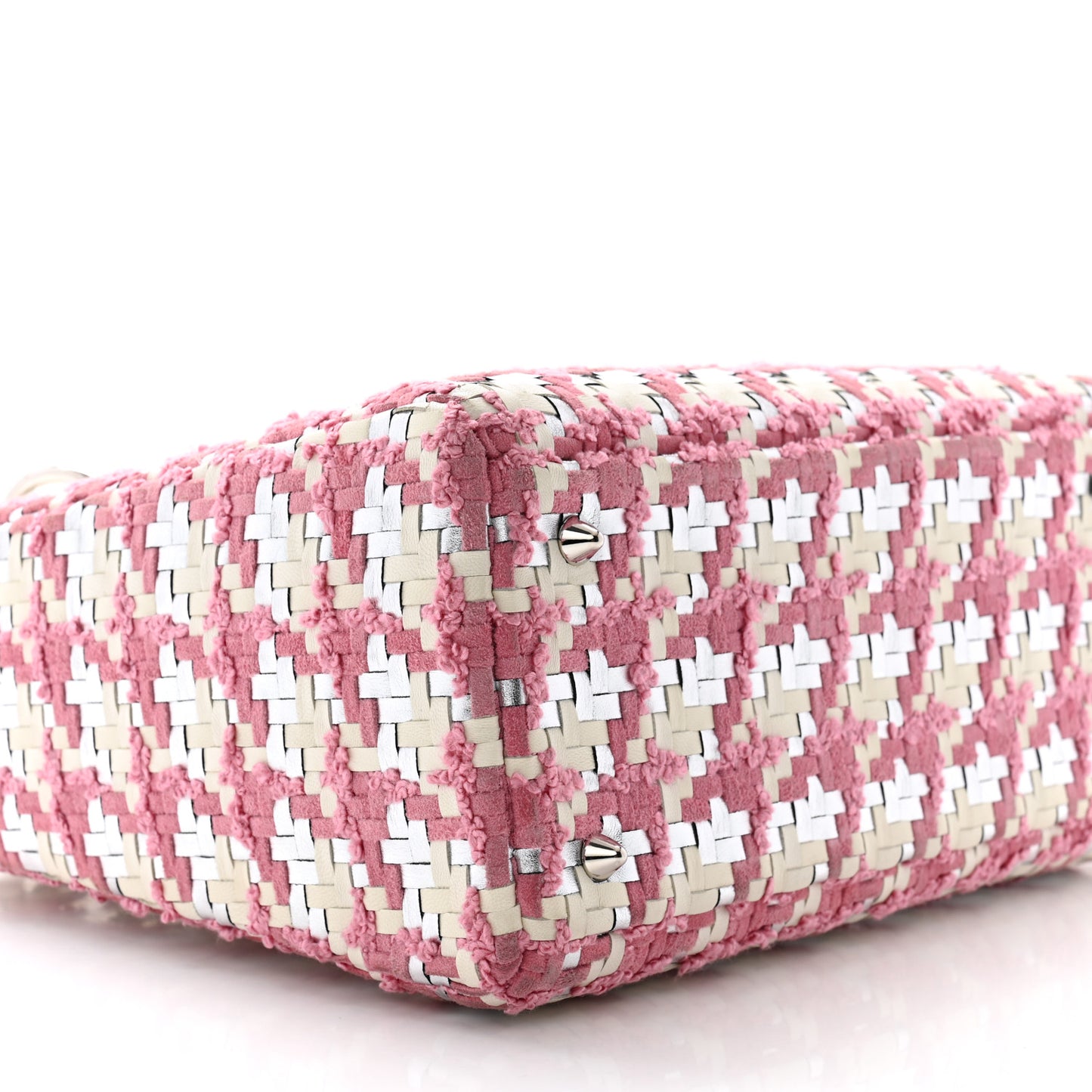 Tweed Medium Lady Dior Pink