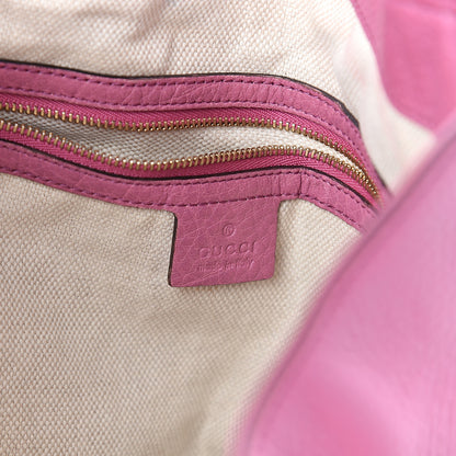 Gucci Pebbled Calfskin Medium Soho Shoulder Bag Fresia Rose 5 of 8