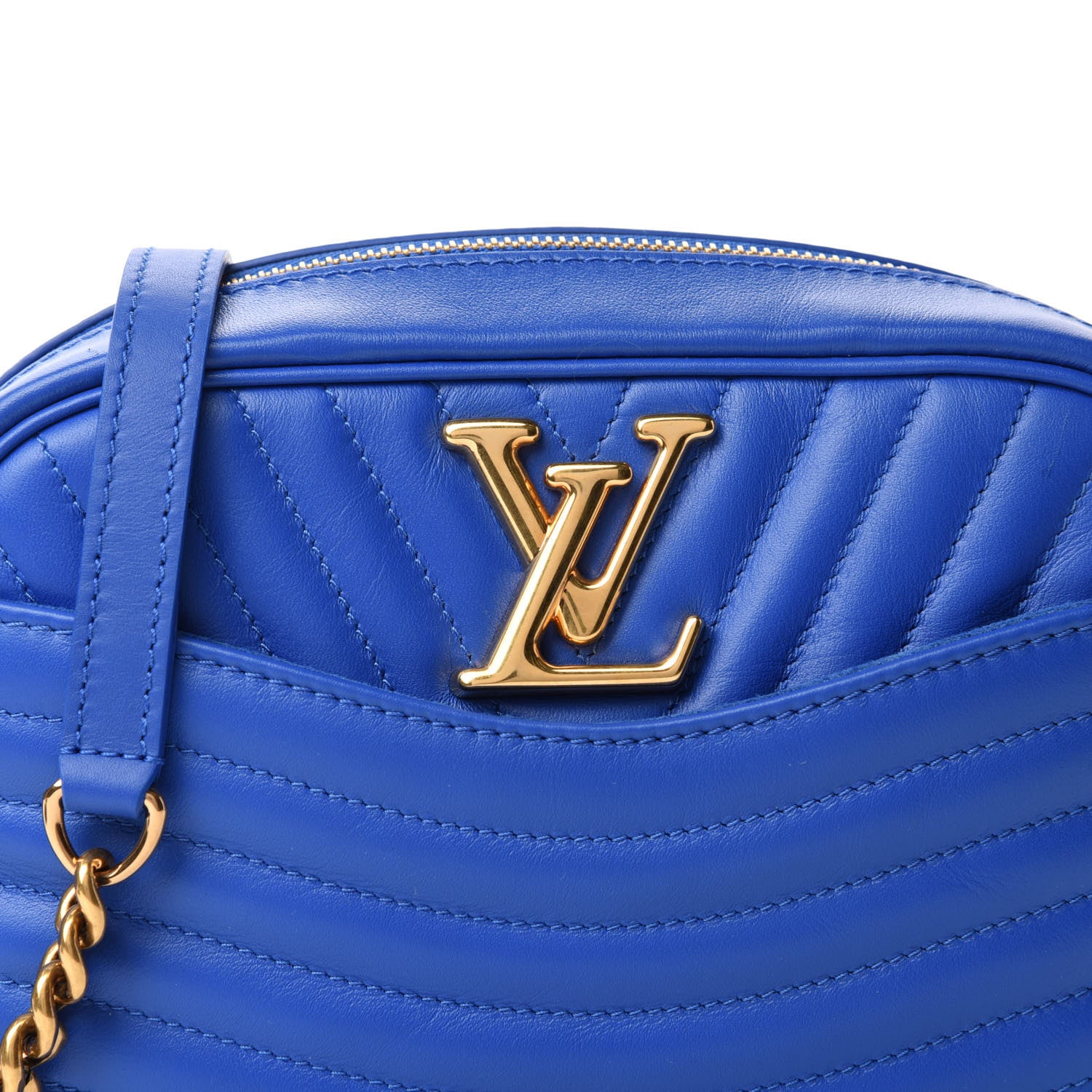 Louis Vuitton Calfskin New Wave Camera Bag Bleu Neon 10 of 10
